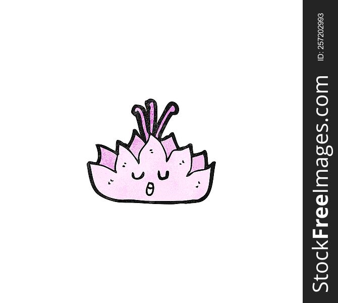 Cartoon Lotus Flower