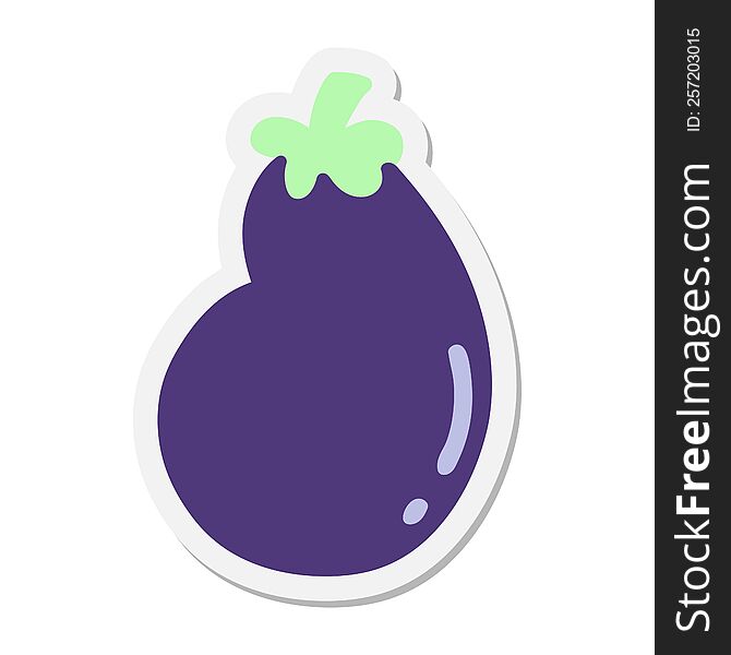 eggplant sticker