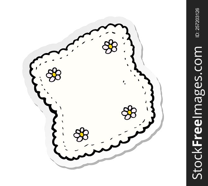 sticker of a cartoon handkerchief