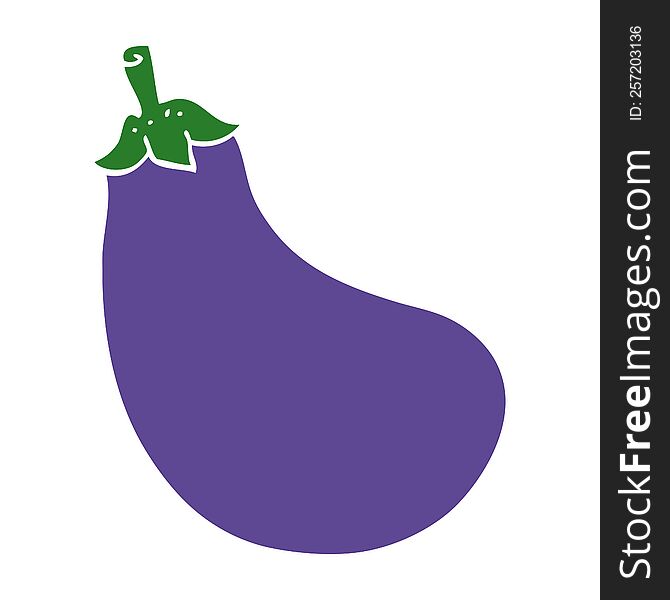 cartoon doodle eggplant