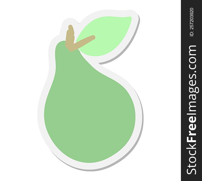 good looking pear sticker
