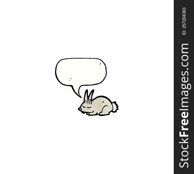 sleeping rabbit cartoon