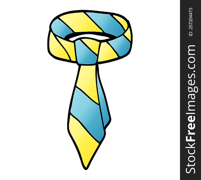 cartoon doodle tie