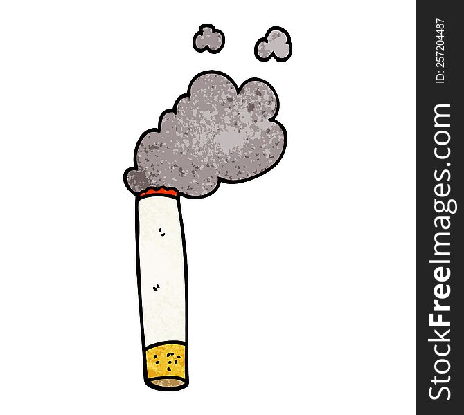 Cartoon Doodle Cigarette