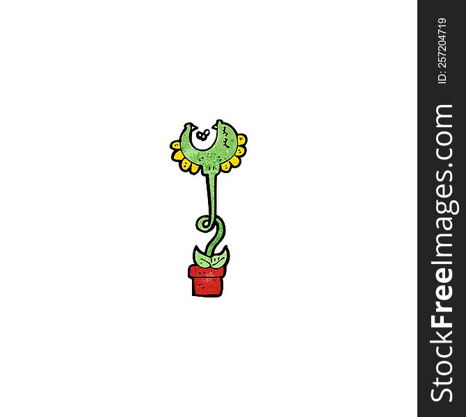 cartoon carnivorous plant