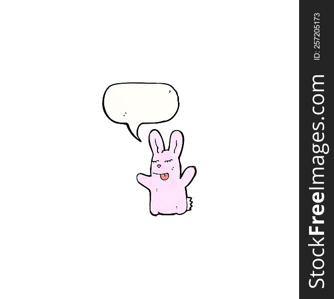 Cartoon Pink Rabbit