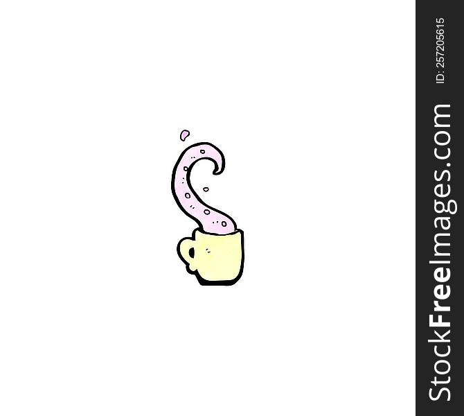 teacup tentacle cartoon