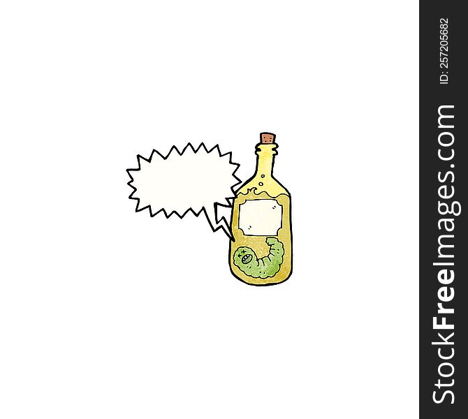 Tequila Bottle Cartoon