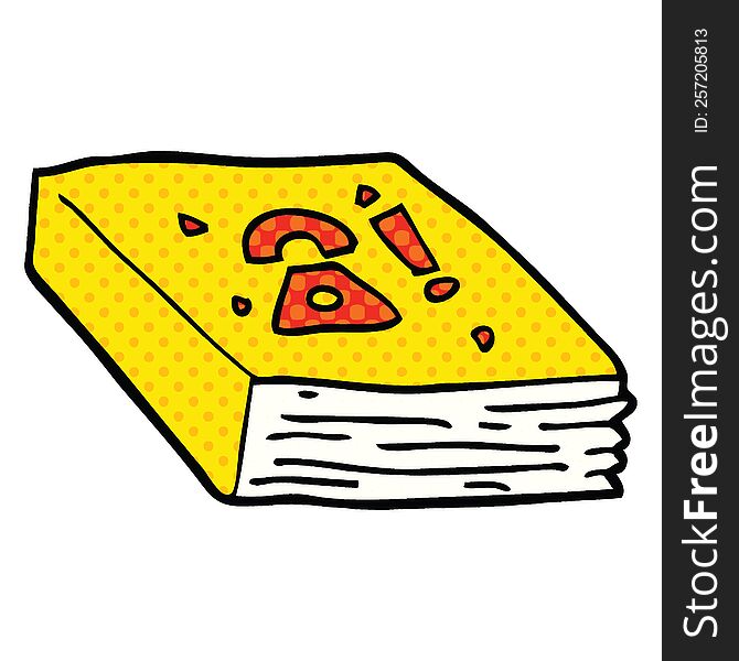 Comic Book Style Cartoon Local Phone Book