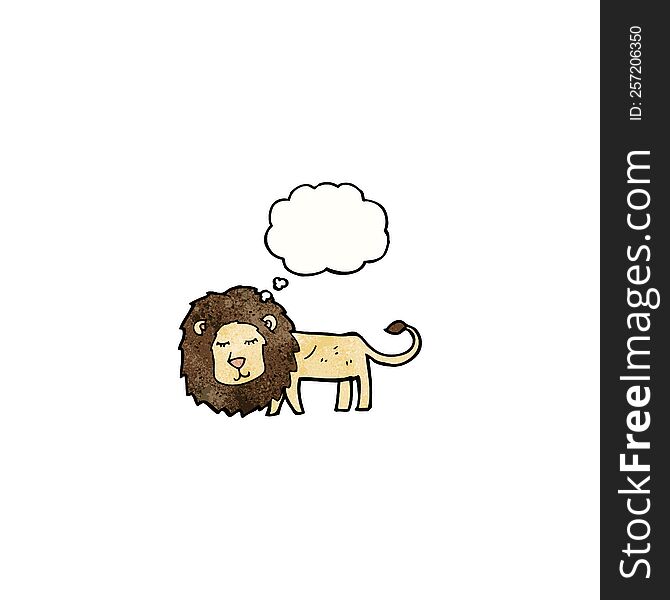 skinny lion cartoon
