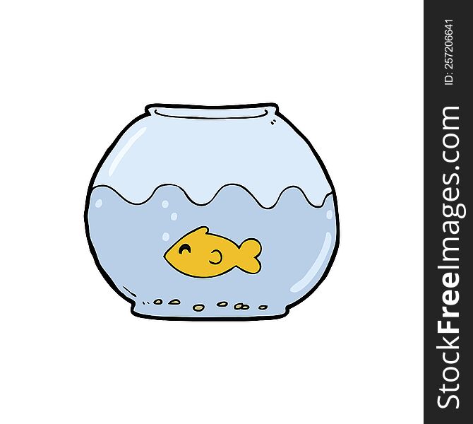 cartoon fish in bowl