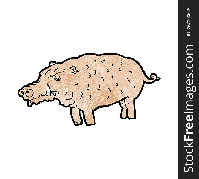 cartoon hog