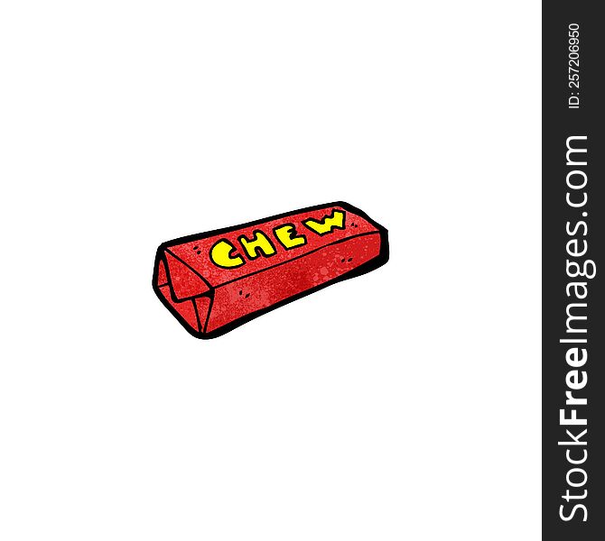 cartoon candy chew bar