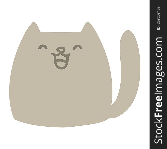 cute cartoon cat shape