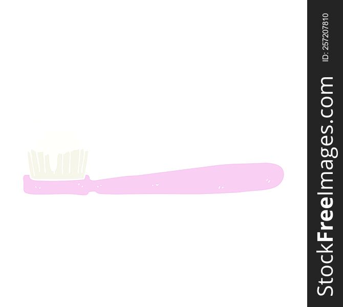 flat color illustration of tooth brush. flat color illustration of tooth brush