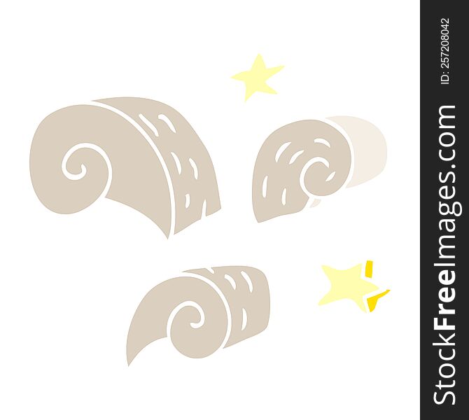 Cartoon Doodle Swirl Decorative Elements