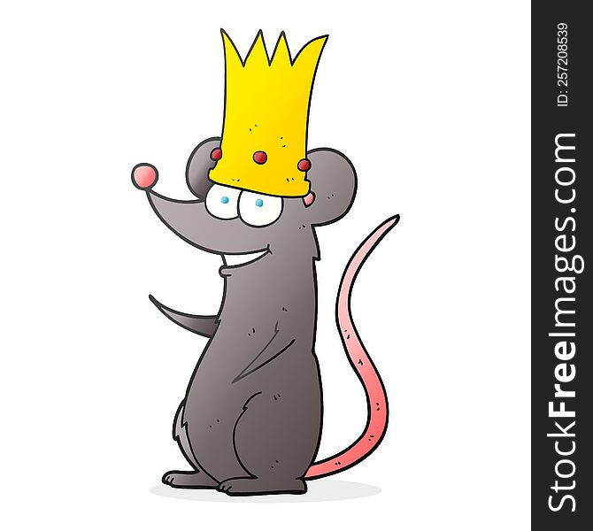 freehand drawn cartoon rat king. freehand drawn cartoon rat king