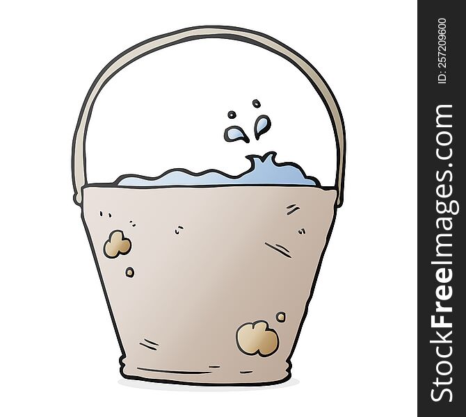 cartoon bucket