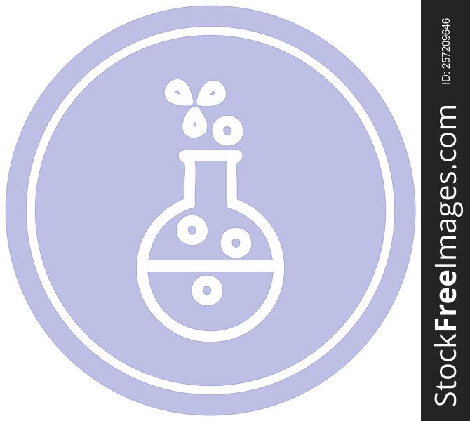 Science Experiment Circular Icon