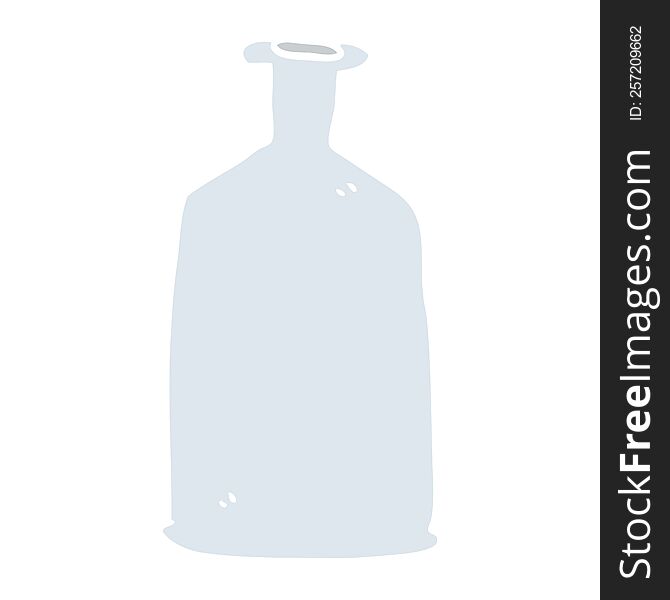 cartoon doodle clear glass bottle