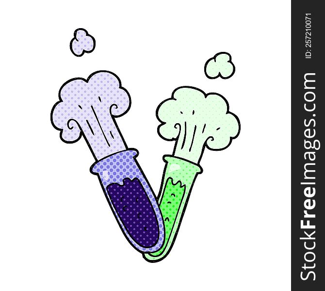 cartoon chemical reaction