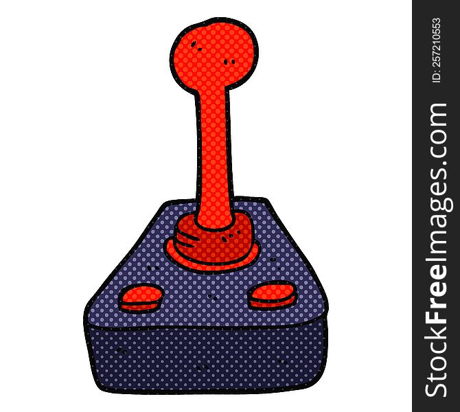 freehand drawn cartoon joystick