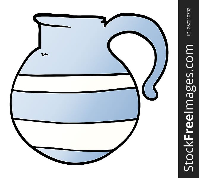 cartoon doodle of a jug