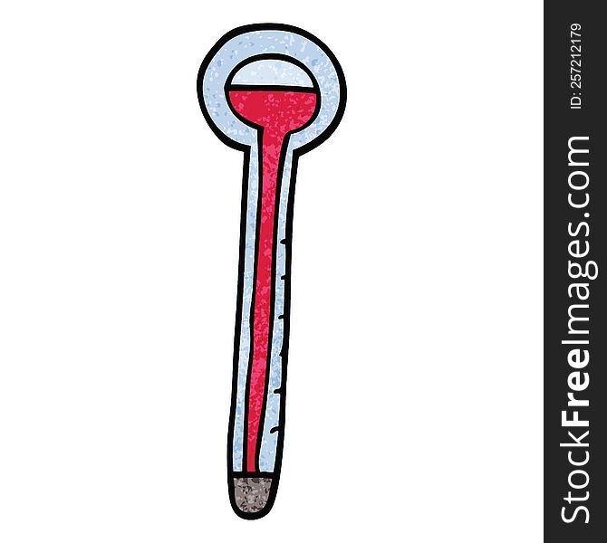 cartoon doodle thermometer