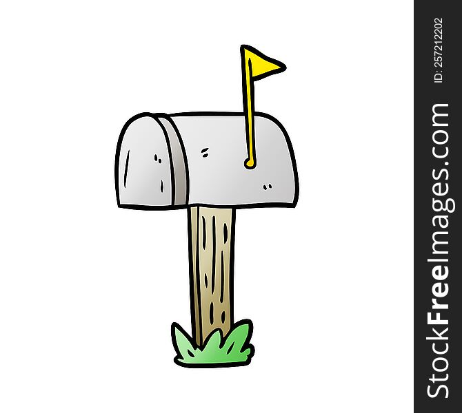cartoon mailbox. cartoon mailbox