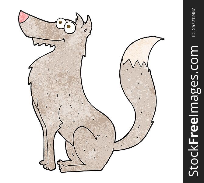 Textured Cartoon Wolf