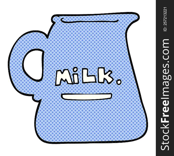 Cartoon Milk Jug