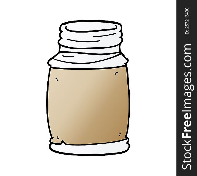 cartoon doodle of a storage jar