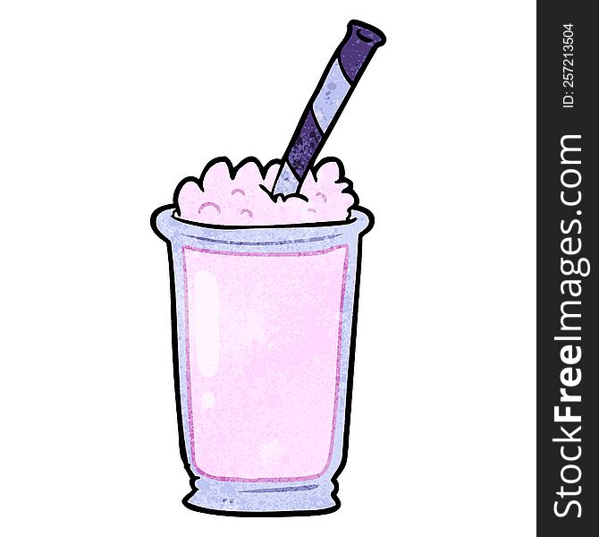 cartoon milkshake. cartoon milkshake