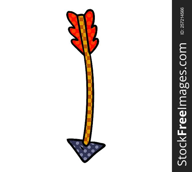 hand drawn cartoon doodle of an arrow