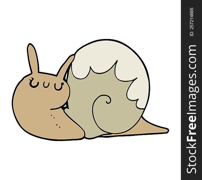 Cute Cartoon Snail