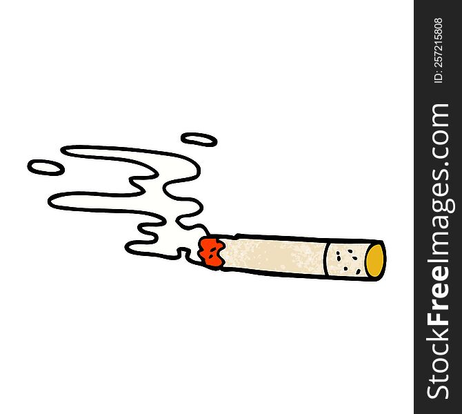 cartoon doodle cigarette