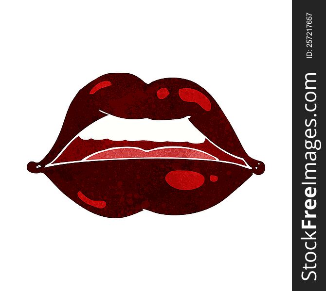 Cartoon Sexy Halloween Lips Symbol