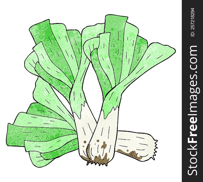 texture cartoon leeks