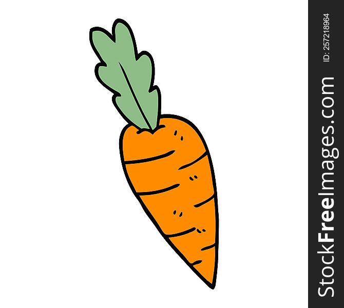 cartoon doodle carrots