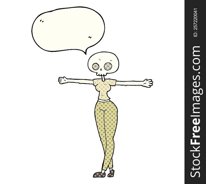 comic book speech bubble cartoon zombie woman