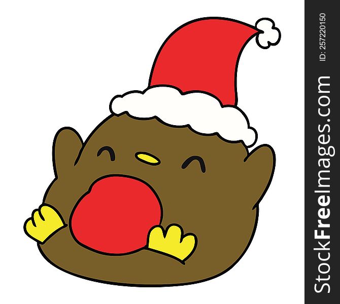 Christmas Cartoon Of Kawaii Penguin
