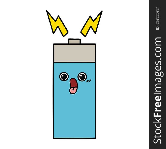 Cute Cartoon Battery