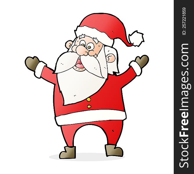 cartoon santa claus