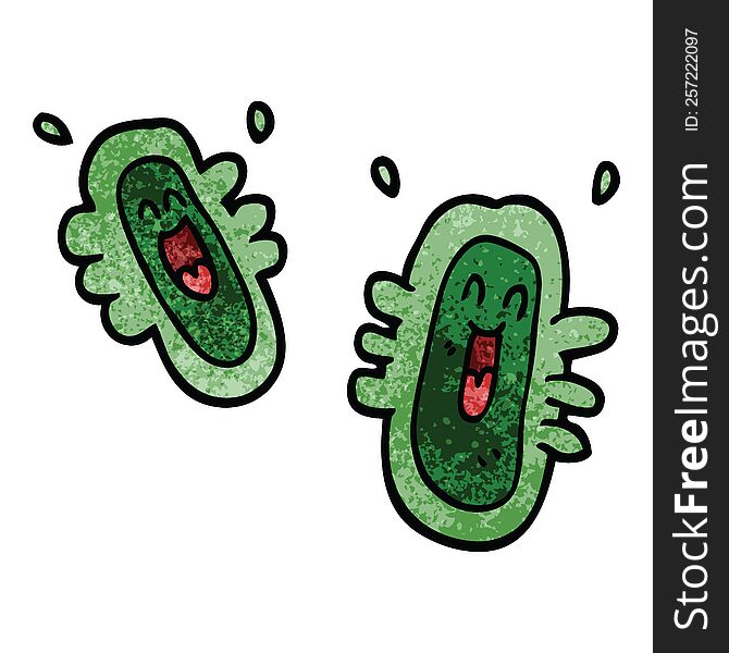 cartoon doodle happy germs