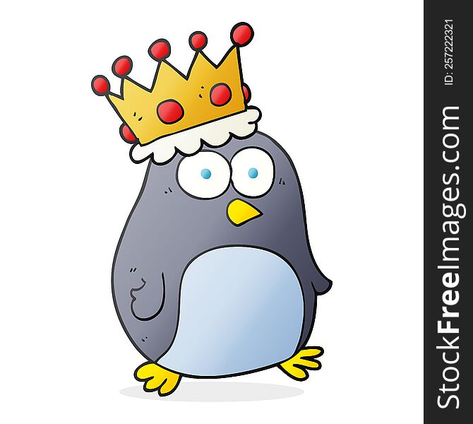 cartoon emperor penguin