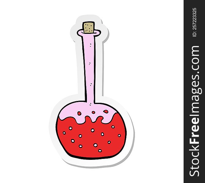 sticker of a cartoon chemical potion