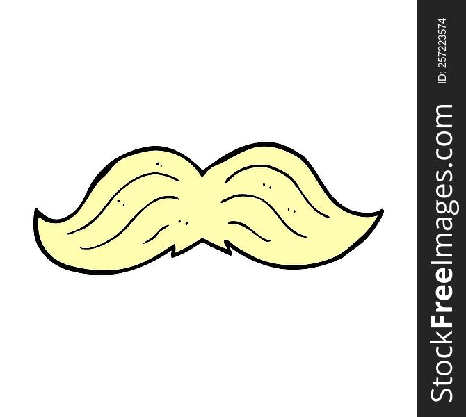 cartoon mustache
