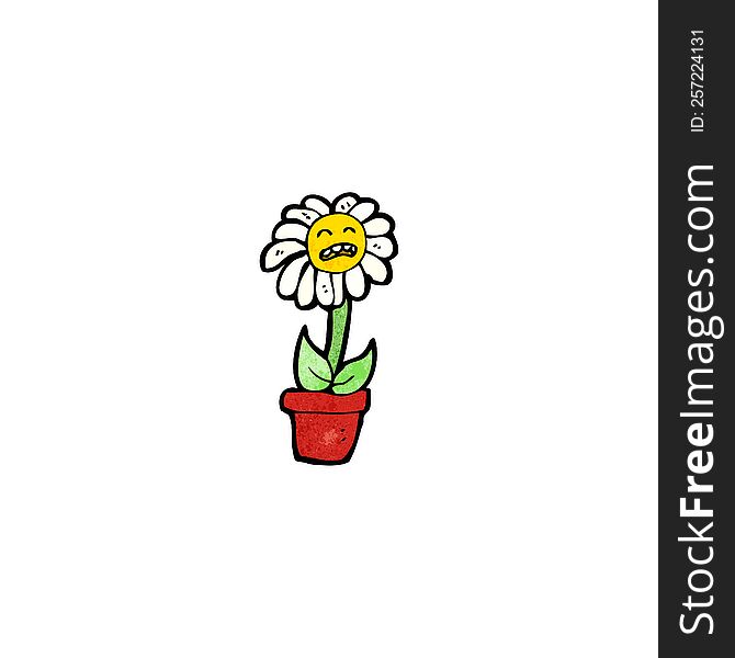 Flower Cartoon Character