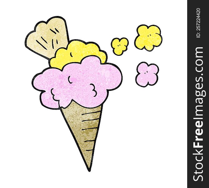 Texture Cartoon Ice Cream