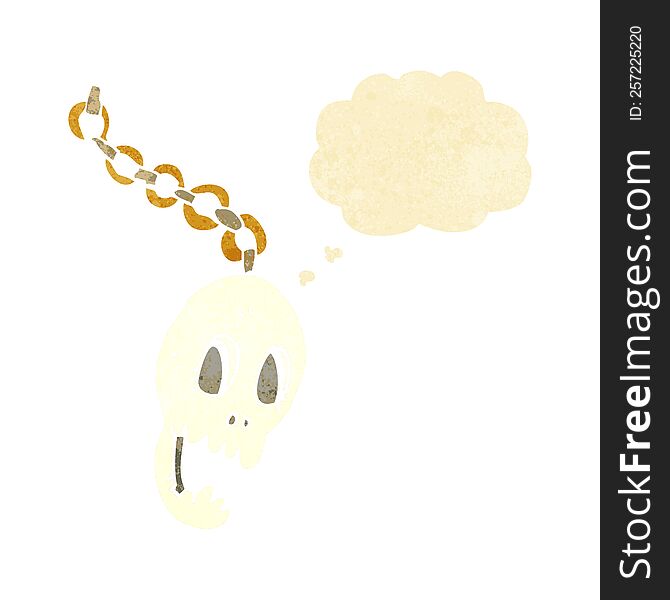 cartoon chain with thought bubble